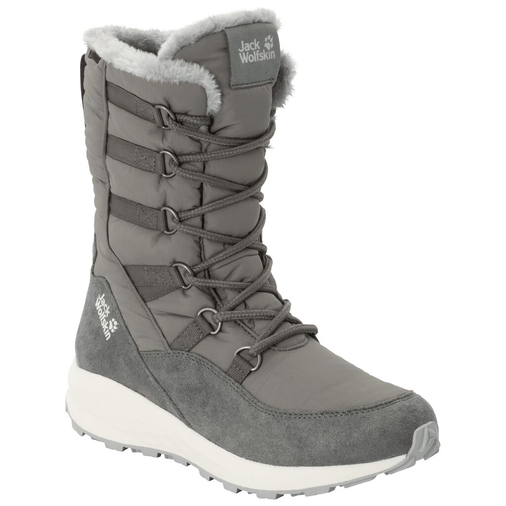 Jack Wolfskin NEVADA TEXAPORE HIGH Női Téli Cipő Sötét Szürke/Világos Szürke - PRLJGW-705